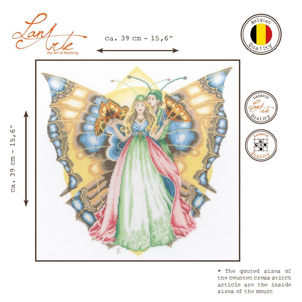 Lanarte Kit Au Point Compté Papillons