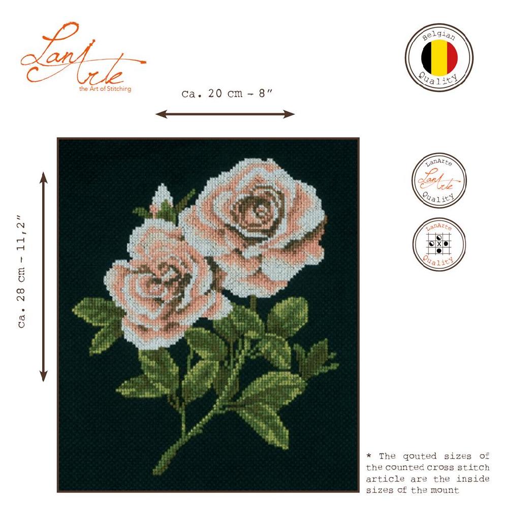 Lanarte Kit Au Point Compté Pivoines