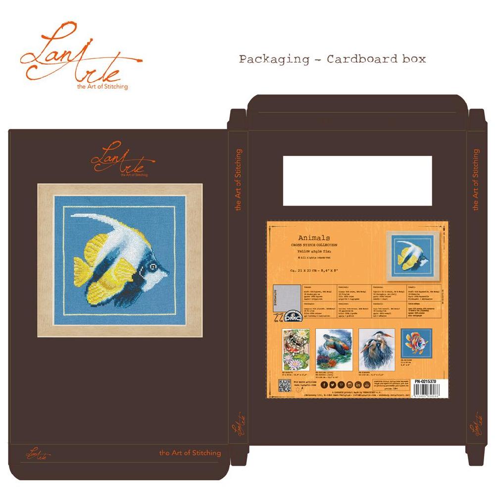 Lanarte Kit Au Point Compté Poisson D'angle Jaune