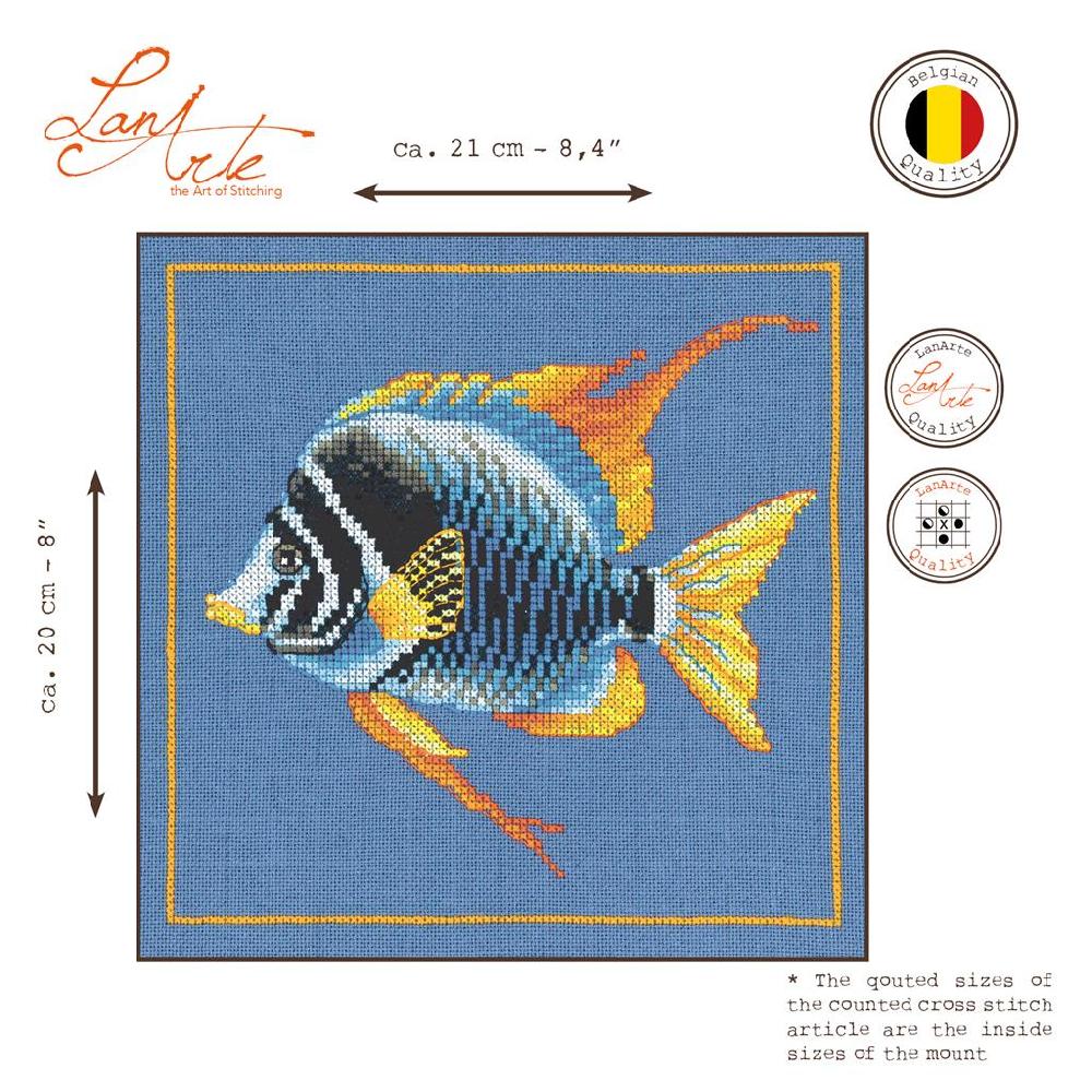 Lanarte Kit Au Point Compté Poisson Zèbre De Feu