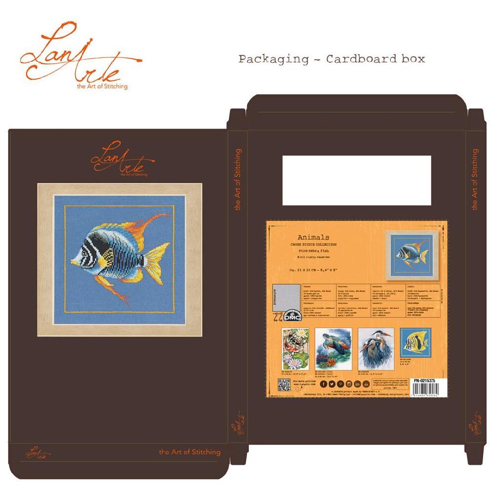 Lanarte Kit Au Point Compté Poisson Zèbre De Feu