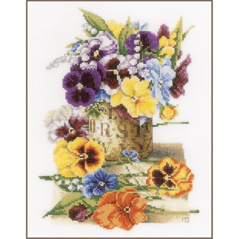 lanarte Kit au point compté Pot de pensées