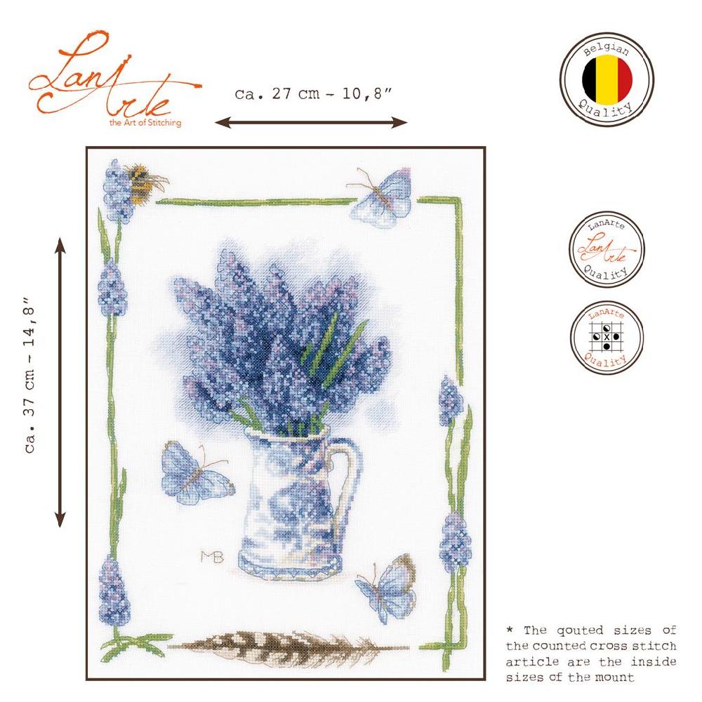 Lanarte Kit Au Point Compté Raisins Bleus