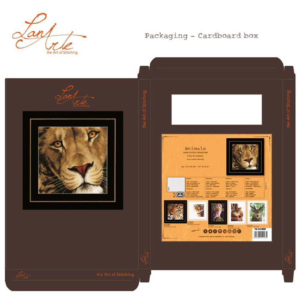 Lanarte Kit Au Point Compté Roi Des Animaux