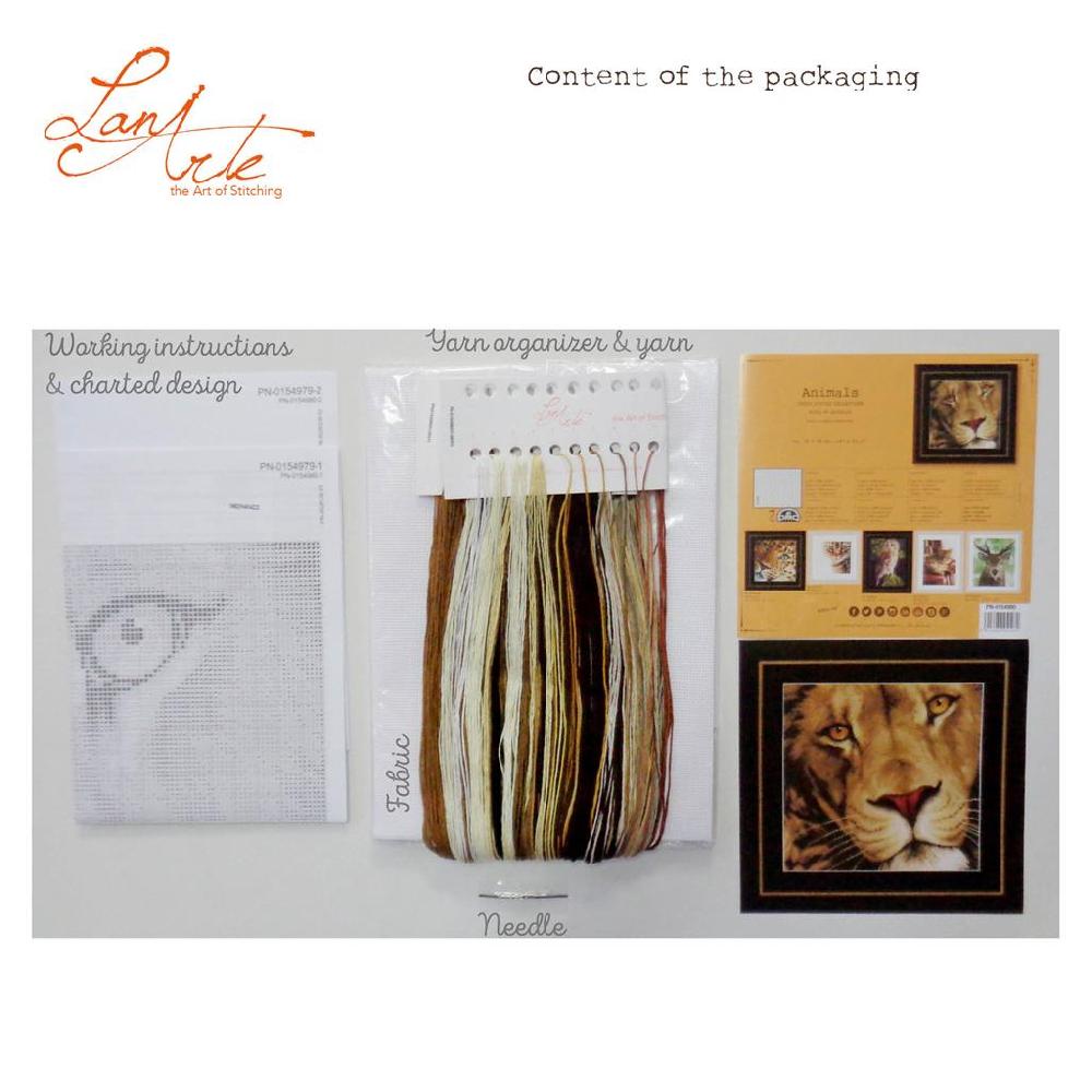 Lanarte Kit Au Point Compté Roi Des Animaux