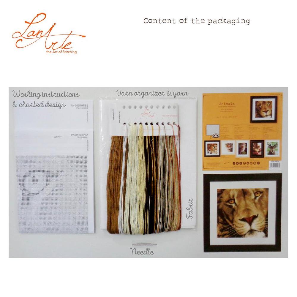 Lanarte Kit Au Point Compté Roi Des Animaux