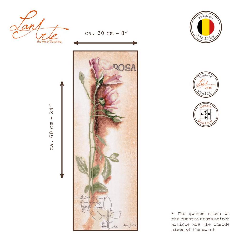 Lanarte Kit Au Point Compté Rosa - Botanique