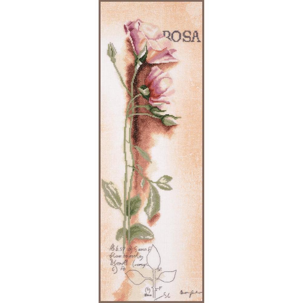 lanarte Kit au point compté Rosa - botanique