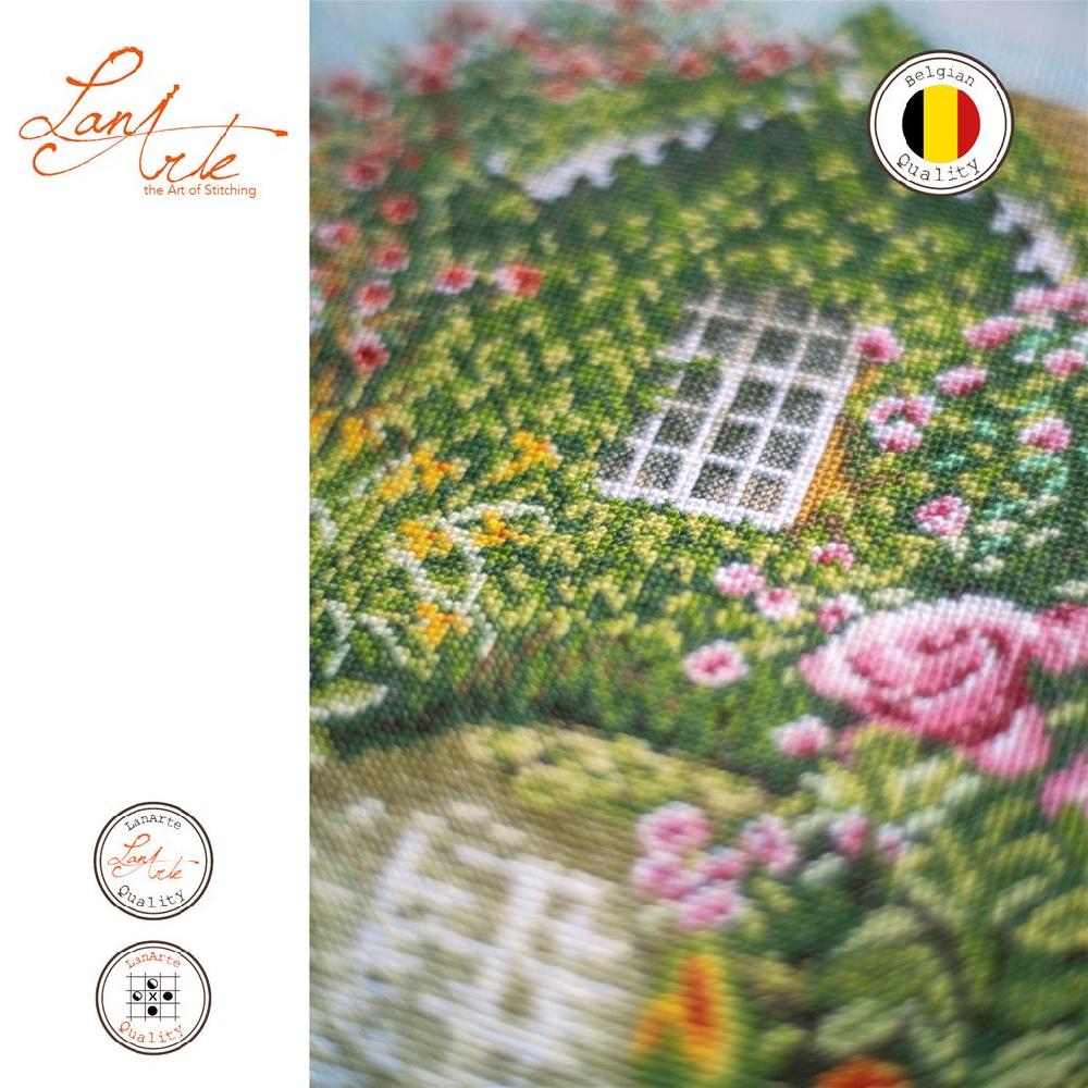 Lanarte Kit Au Point Compté Roseraie