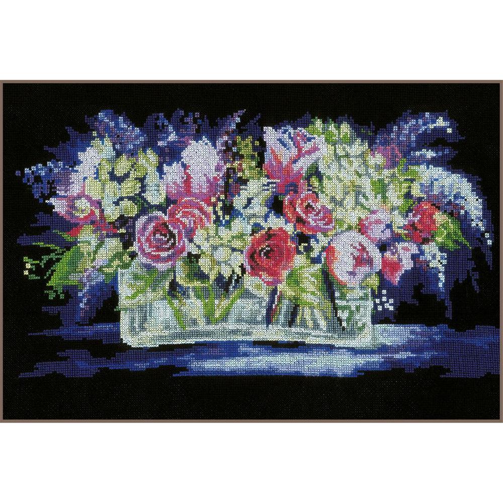 lanarte Kit au point compté Roses and Lilacs