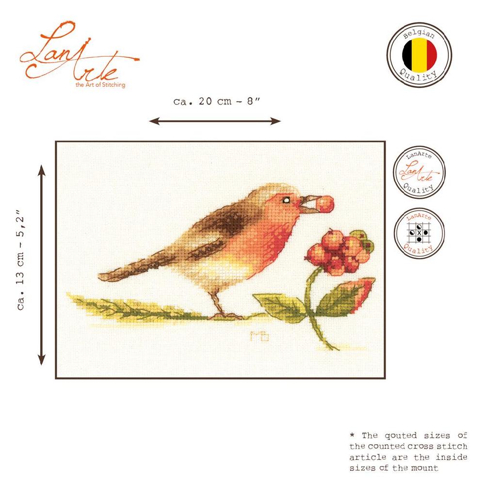 Lanarte Kit Au Point Compté Rouge-gorge