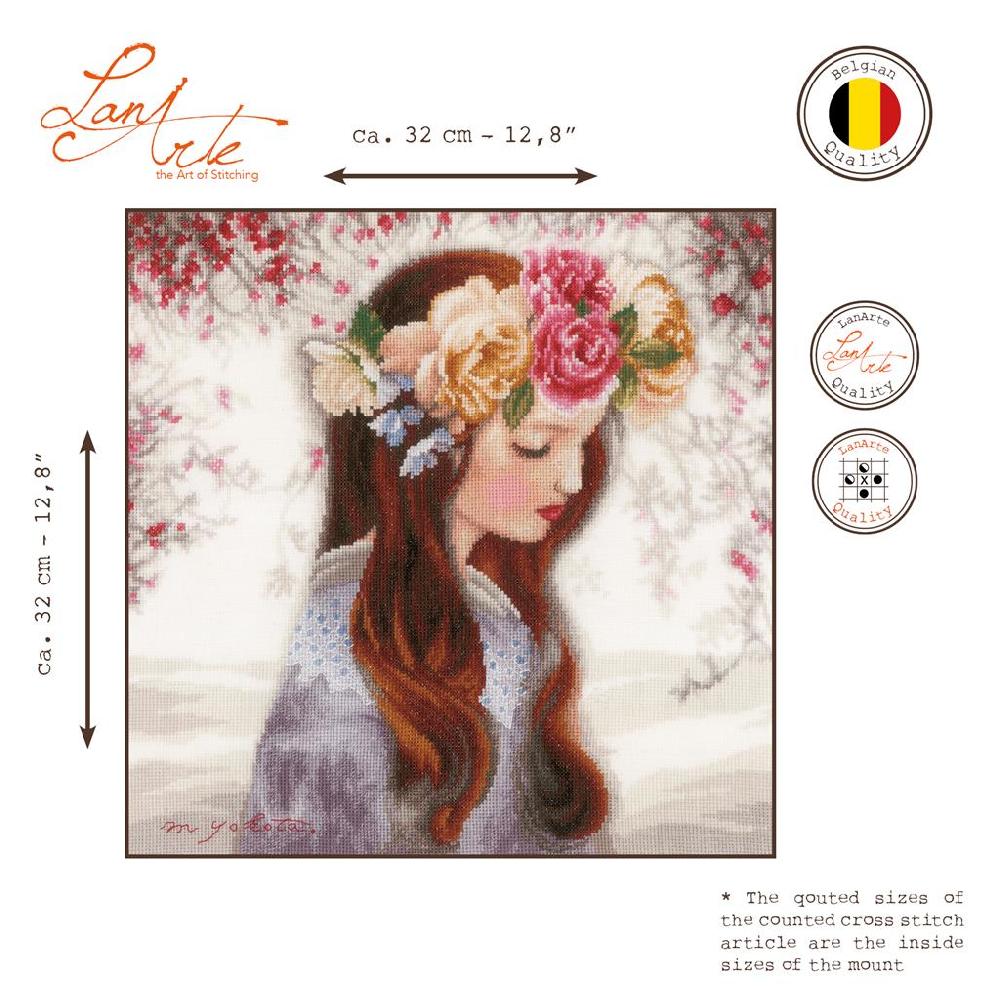 Lanarte Kit Au Point Compté "The Day When Flowers"