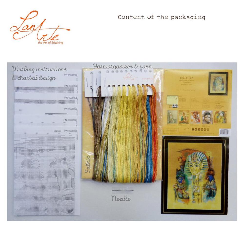 Lanarte Kit Au Point Compté Toutankhamon