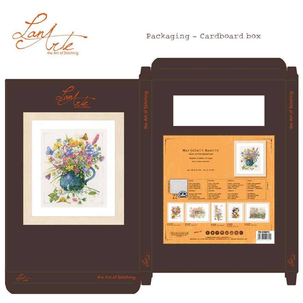 Lanarte Kit Au Point Compté Vase De Fleurs