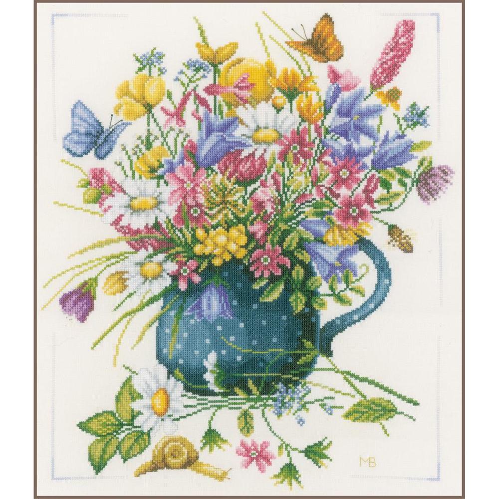 lanarte Kit au point compté Vase de fleurs