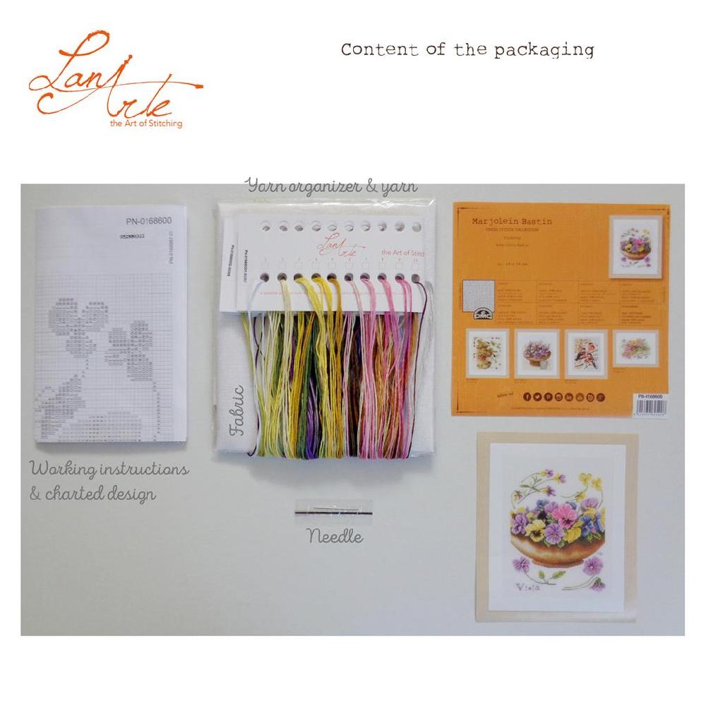 Lanarte Kit Au Point Compté Violettes