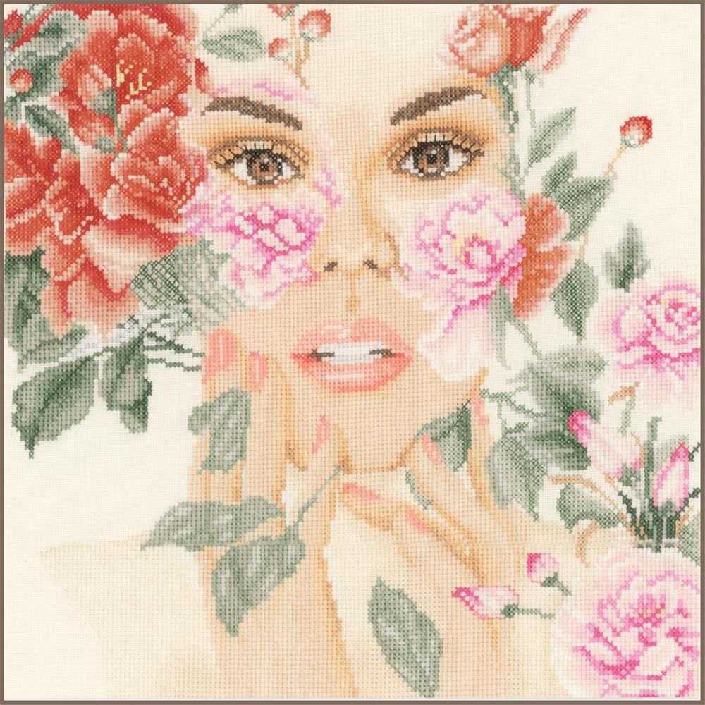 lanarte Kit au point compté Visage de fleur