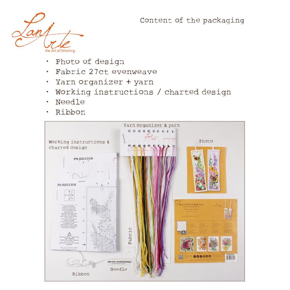 Lanarte Kit Marque-page Bouquet De Fleurs Lot De 2