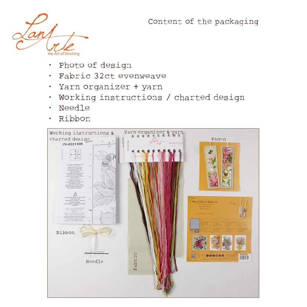 Lanarte Kit Marque-page Dahlia Rose Lot De 2