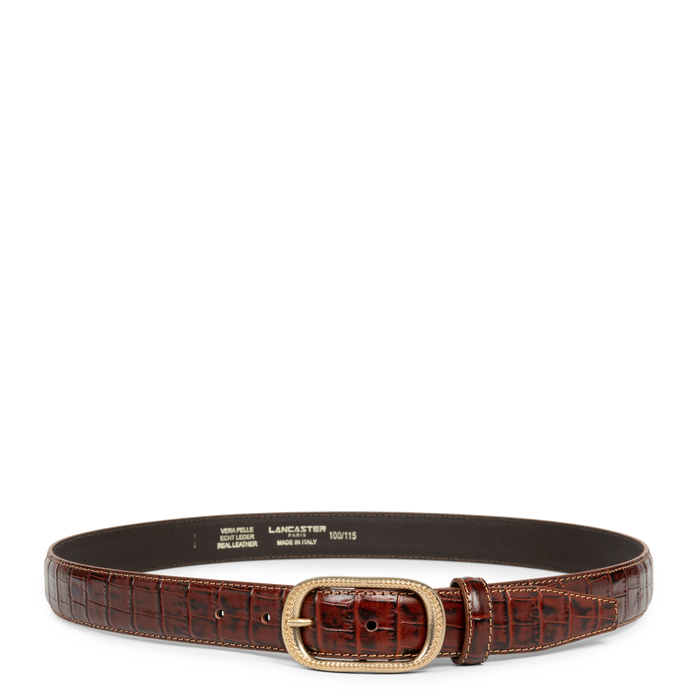 lancaster paris Ceinture Ceinture Cuir Croco Femme
