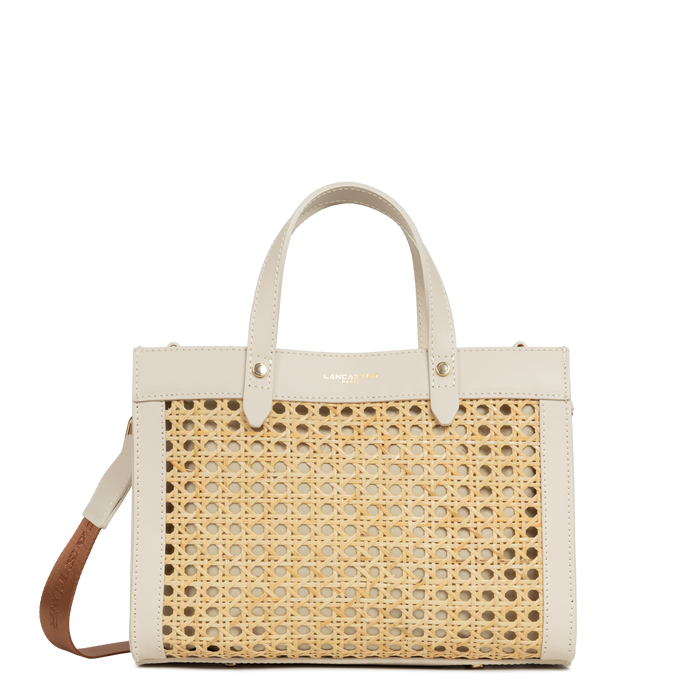 lancaster paris Petit sac cabas main Cannage Rotin