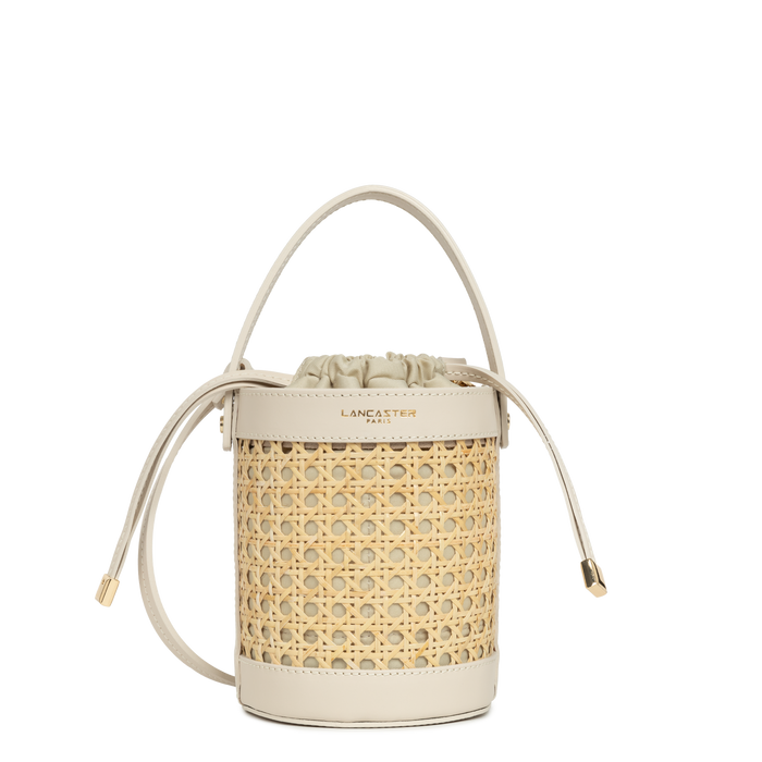 lancaster paris Petit sac seau Cannage Rotin