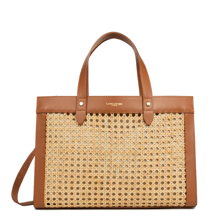 lancaster paris Sac cabas main Cannage Rotin