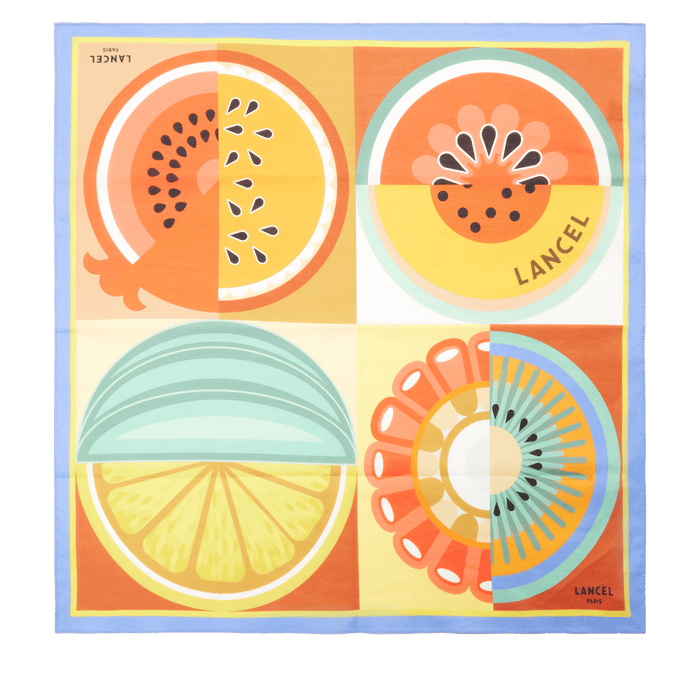 lancel BANDANA 50 TUTTI FRUTTI PATTERN