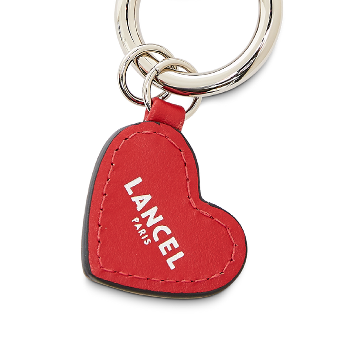 Lancel Base Porte-clés Cœur Cuir Charms De Lancel