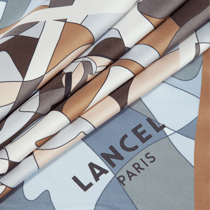 Lancel Carré 70 Motif Puzzle