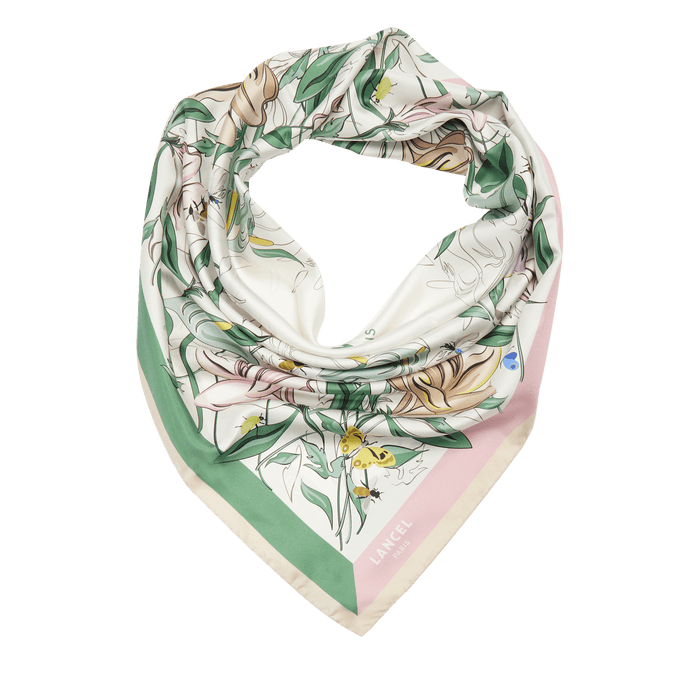 Lancel CARRE 90 TUTTI FLEURI PATTERN