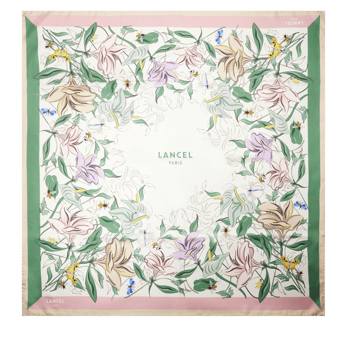 lancel CARRE 90 TUTTI FLEURI PATTERN