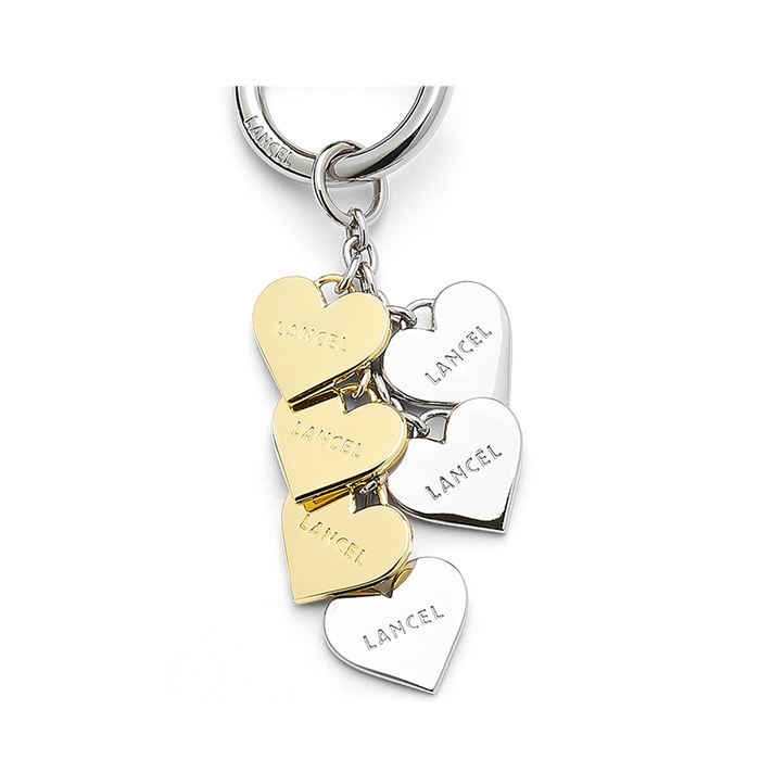 Lancel Porte-clés Multi Cœurs Breloques De Lancel