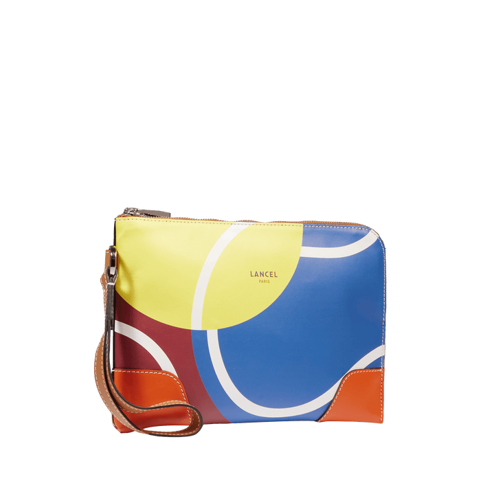 Lancel POCHETTE DRAGONNE ZIPPEE LANCEL X ROLAND GARROS