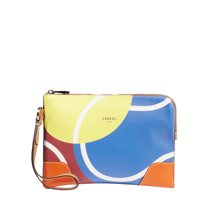 lancel POCHETTE DRAGONNE ZIPPEE LANCEL x ROLAND GARROS