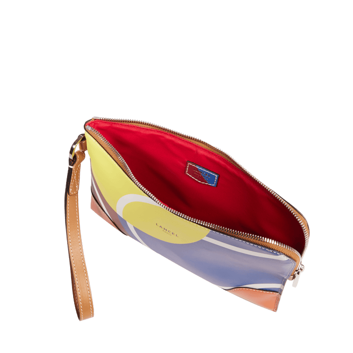 Lancel POCHETTE DRAGONNE ZIPPEE LANCEL X ROLAND GARROS