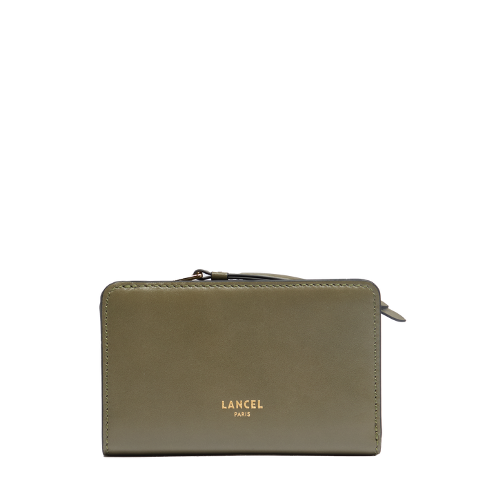 lancel PORTEFEUILLE RECTANGULAIRE COMPACT ZIPPE ORIGAMI DE LANCEL