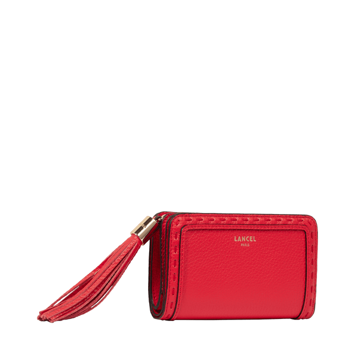 Lancel Portefeuille Rectangulaire Compact Zippé Premier Flirt De Lancel