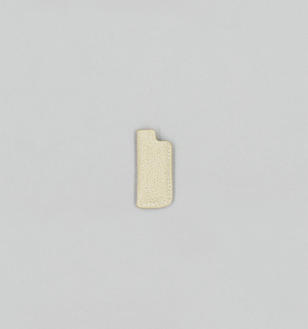 laperruque Étui à BriquetCuir Grainé Double Ton Grès