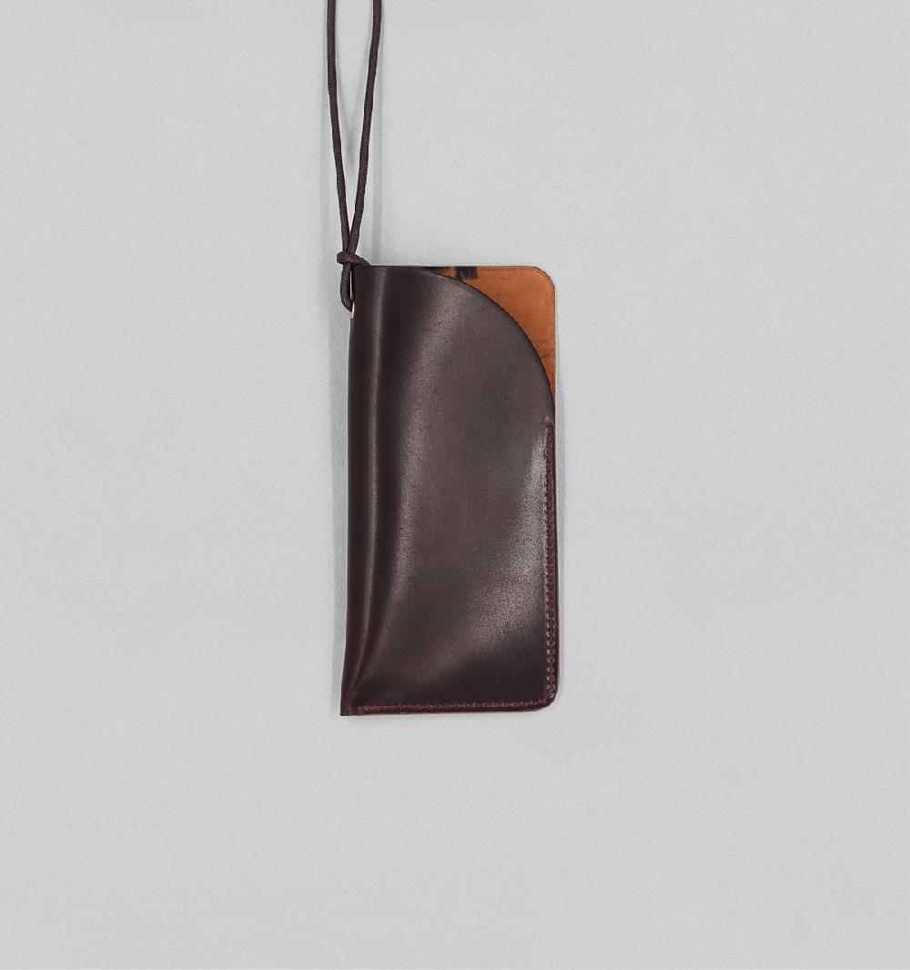 laperruque Étui à Lunettes Tour de CouCordovan Bordeaux