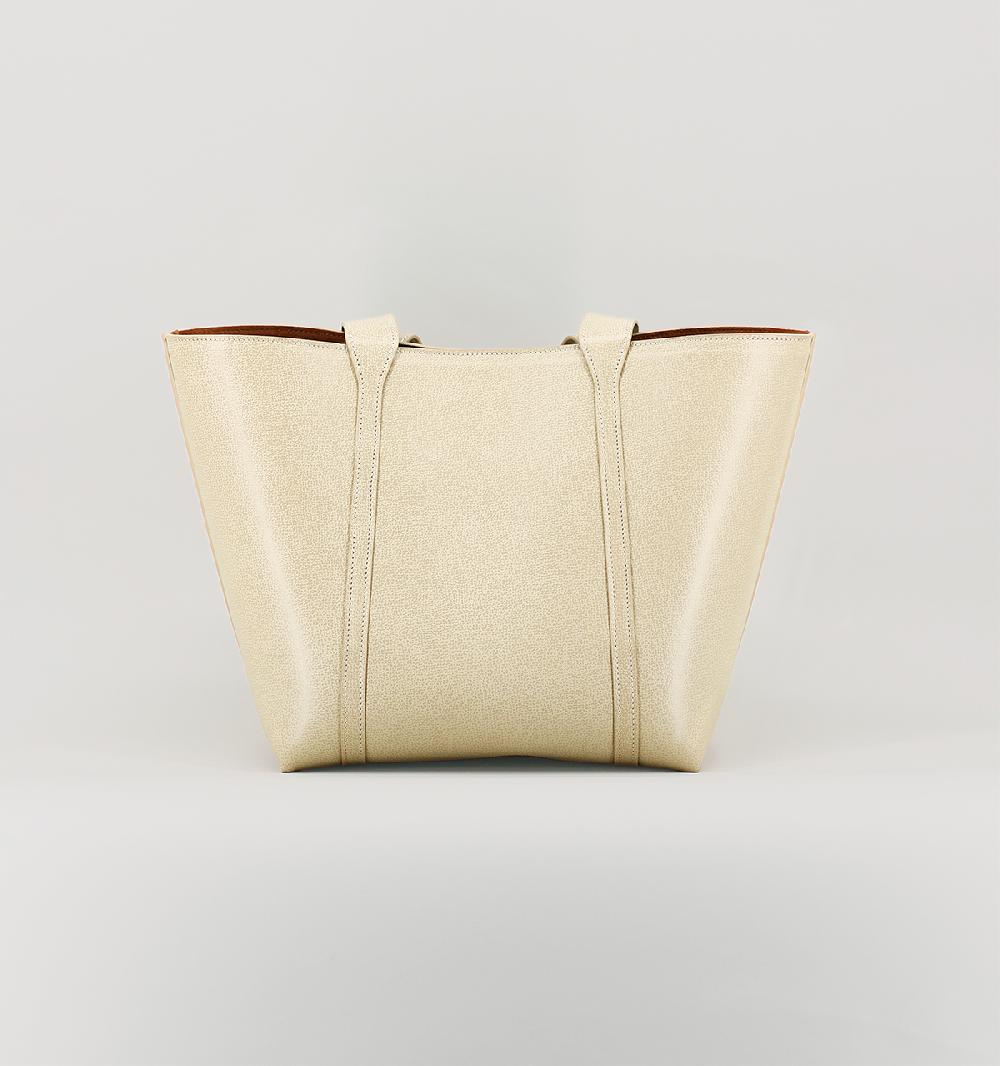 Laperruque CabasCuir Grainé Double Ton Grès