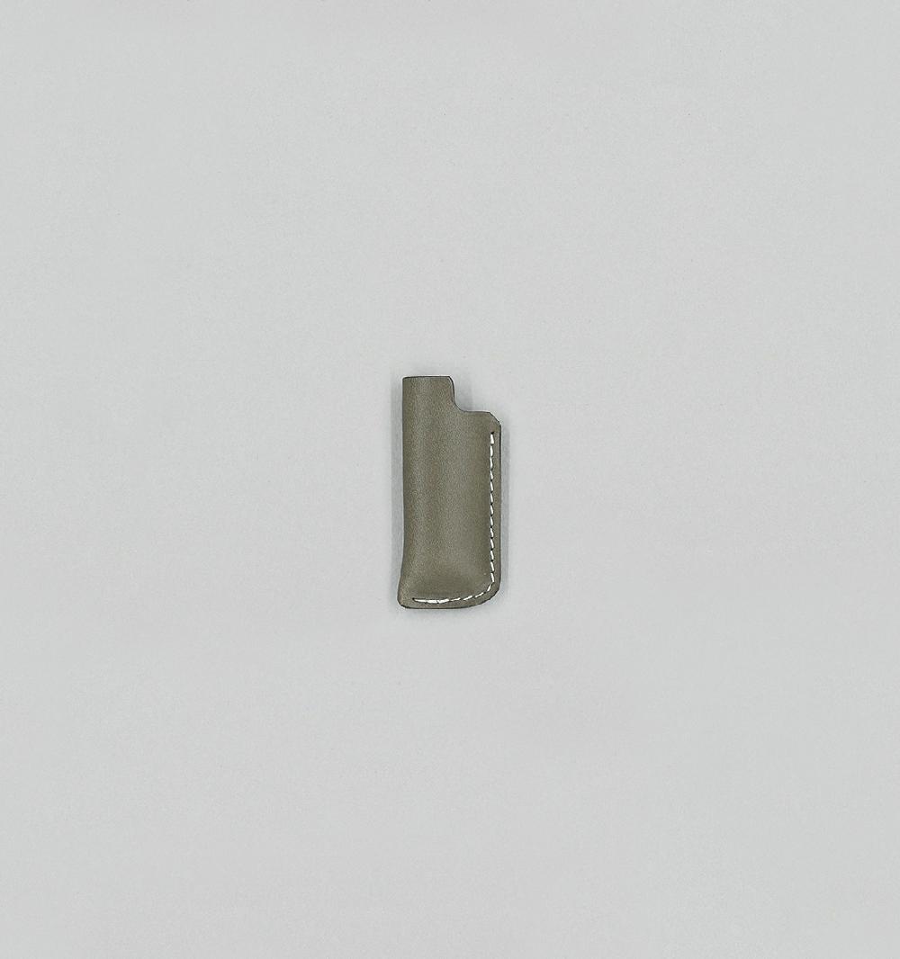 laperruque Étui à BriquetVeau Végétal Vert Plomb