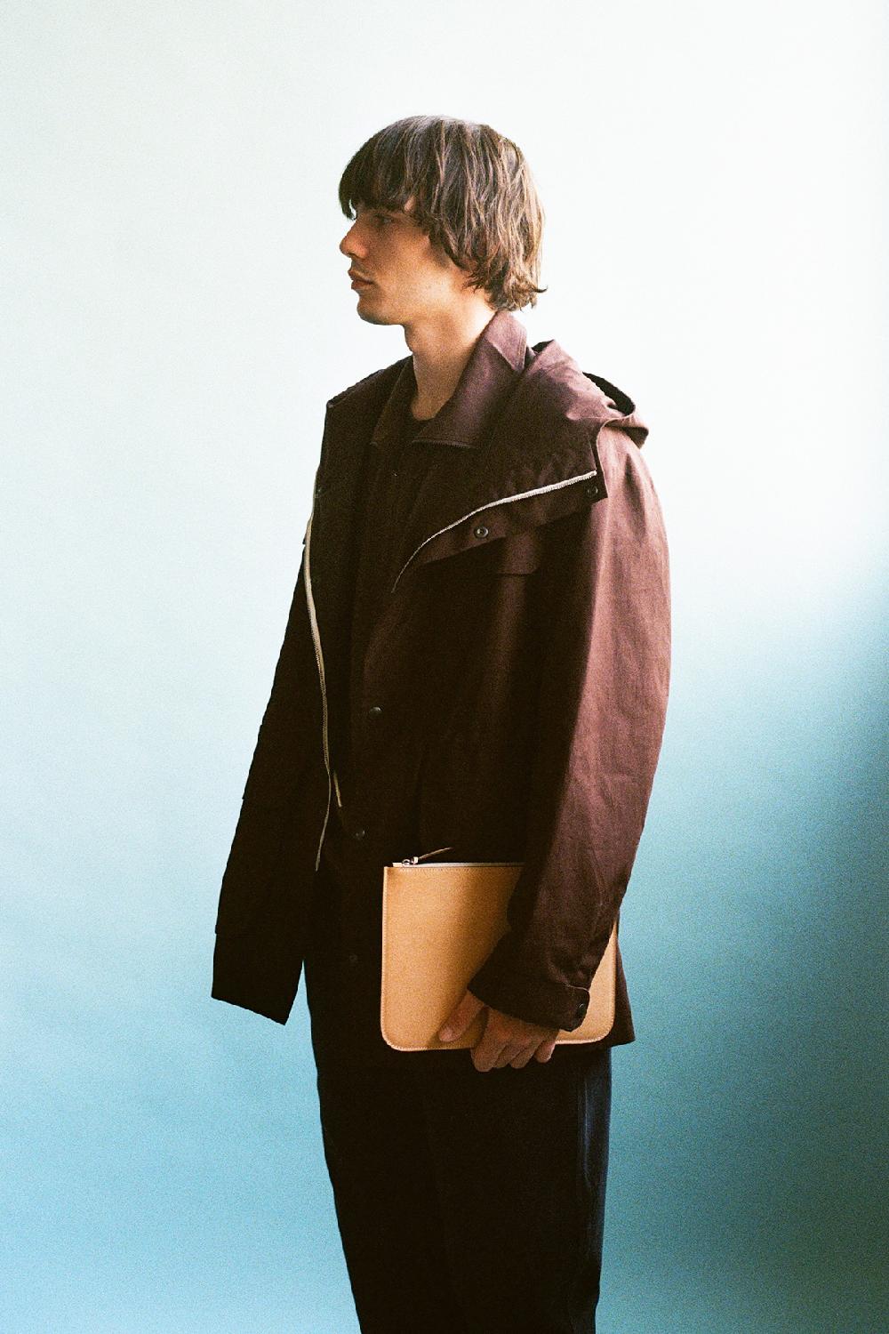 Laperruque Pochette Zippée A5+Veau Végétal Naturel