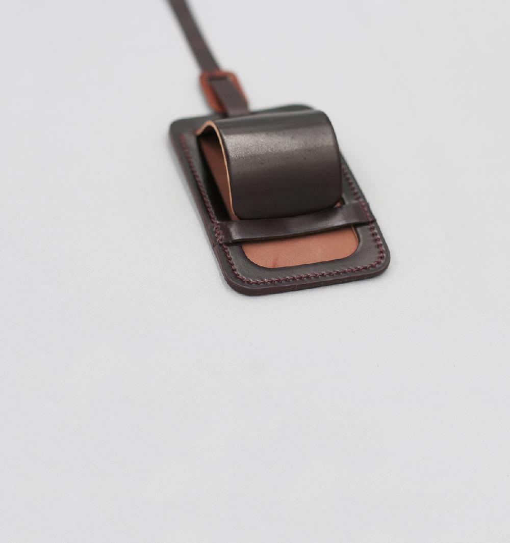 Laperruque Porte-AdresseCordovan Bordeaux