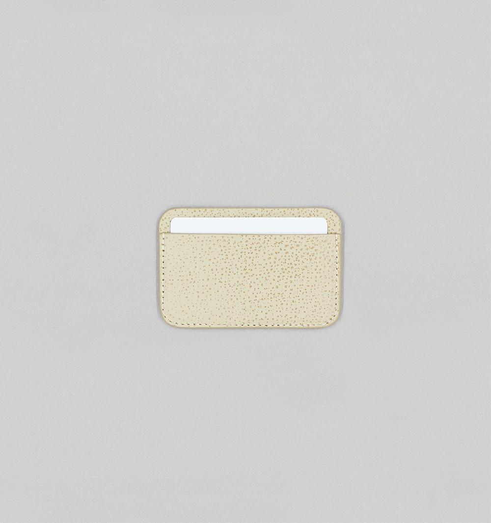 Laperruque Porte-CartesCuir Grainé Double Ton Grès