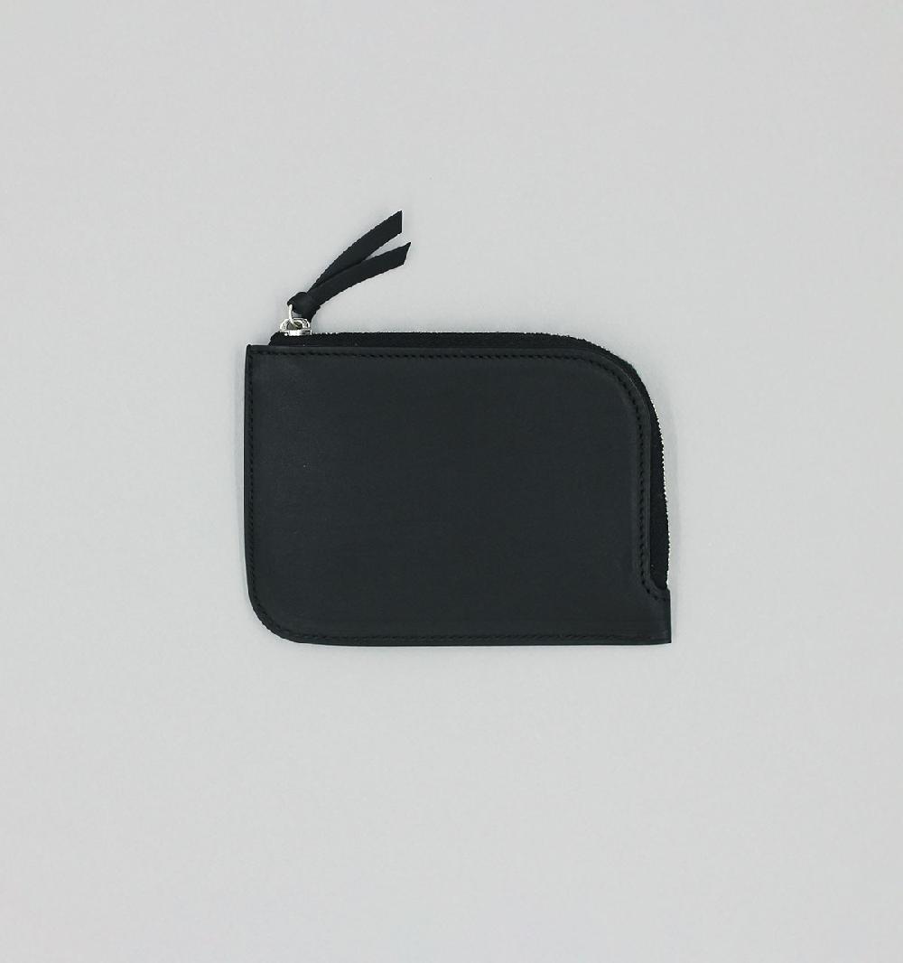 laperruque Porte-MonnaieVeau à Double Tannage Noir