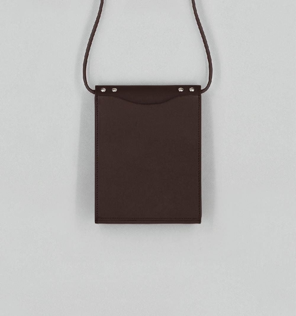 Laperruque Pochette à RabatVeau à Double Tannage Chocolat