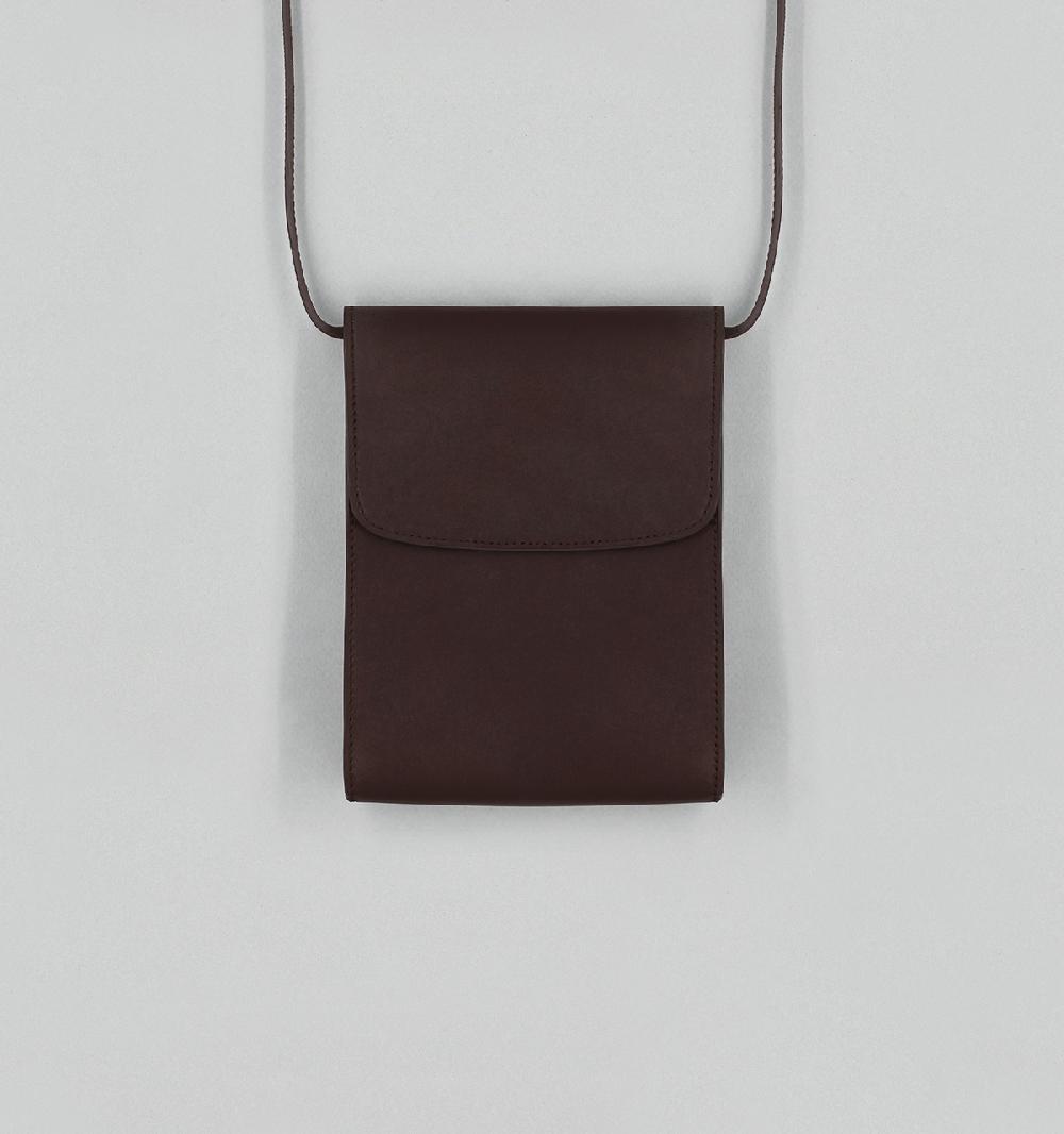 laperruque Pochette à RabatVeau à Double Tannage Chocolat