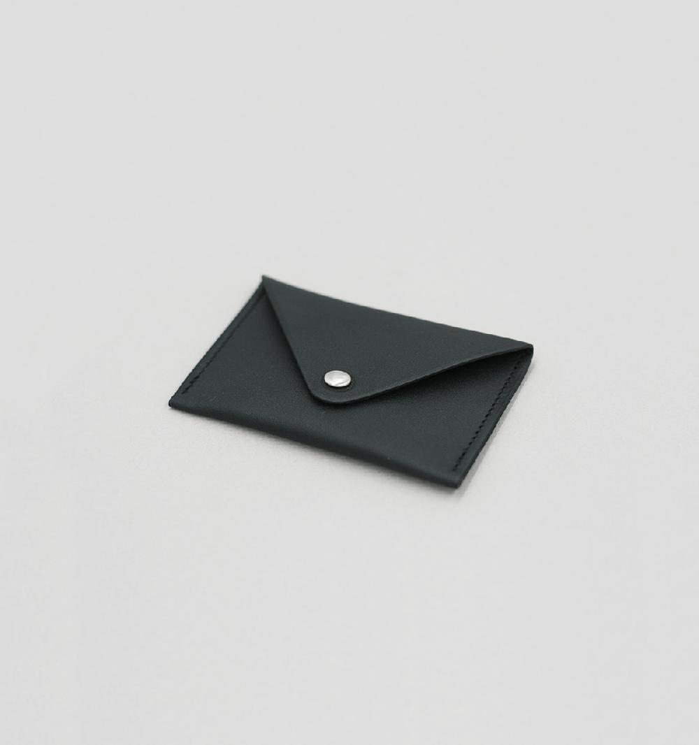 Laperruque Porte-Cartes EnveloppeVeau à Double Tannage Noir