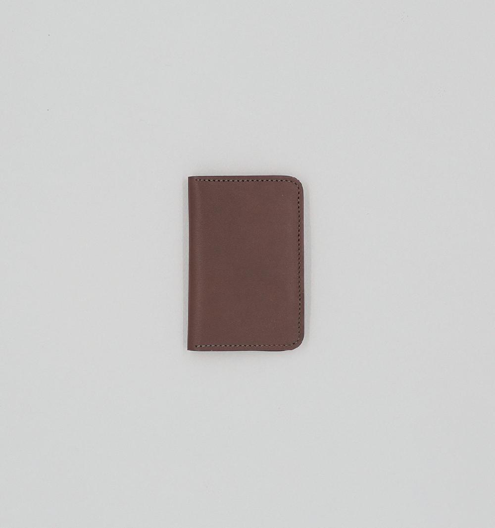 laperruque Porte-Cartes LivreVeau à Double Tannage Chocolat